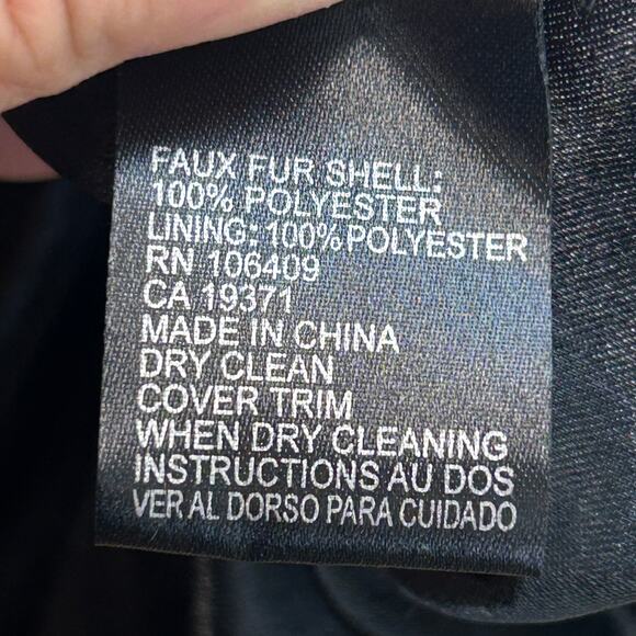 Tahari ASL Faux-Fur Black Shrug Jacket size XL - Picture 7 of 7